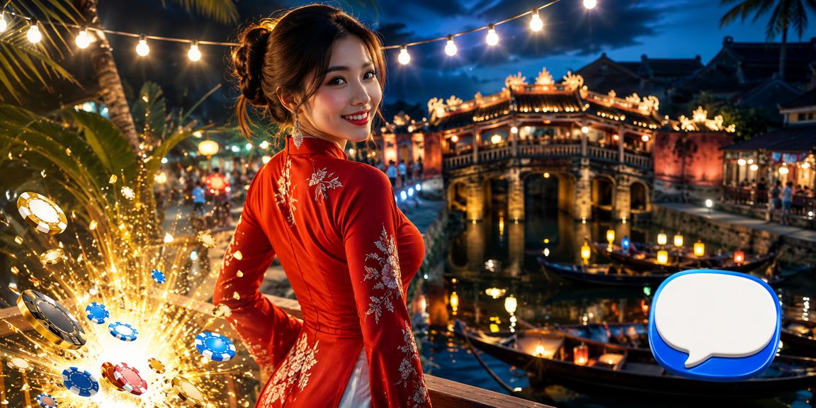 Người hâm mộ bóng đá Việt Nam dự khán trận đấu tại Hội An trong trang phục truyền thống